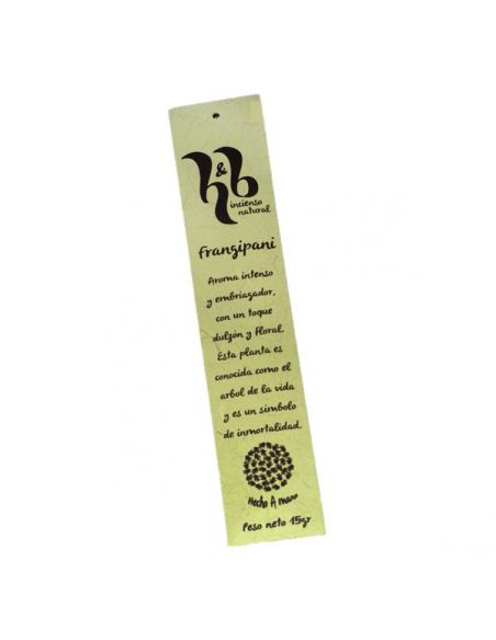 Incienso Frangipani H&B - 15 gramos