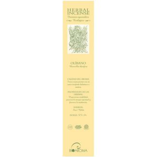 Incienso Ayurvédico Ecológico Olíbano BioAroma - 12 varillas