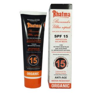 Bronceador Ultra-Rápido SPF 15 Rhatma - 200 ml.