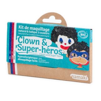 Kit de Maquillaje Infantil Bio Payaso & Superhéroe Namaki