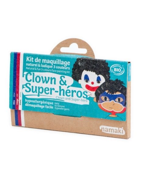 Kit de Maquillaje Infantil Bio Payaso & Superhéroe Namaki