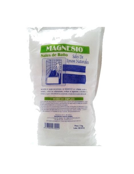 Sales de Baño de Magnesio-Epsom Santa Isabel - 4.5 Kilos