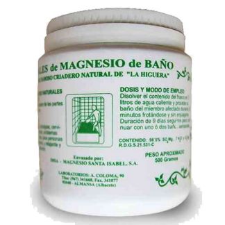 Sales de Baño de Magnesio-Epsom Santa Isabel - 500 gramos