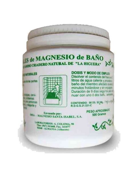 Sales de Baño de Magnesio-Epsom Santa Isabel - 500 gramos