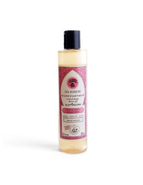 Gel de Ducha de Jabón de Alepo Rosa de Damasco - 250 ml.