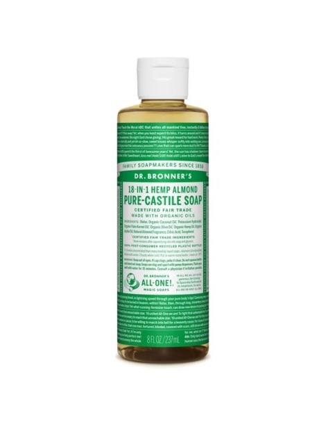 Jabón de Castilla Líquido de Almendras Dr. Bronner´s - 236 ml.
