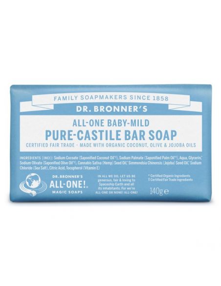 Jabón de Castilla Bebés-Neutro Dr. Bronner´s - 140 gramos