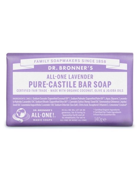 Jabón de Castilla de Lavanda Dr. Bronner´s - 140 gramos