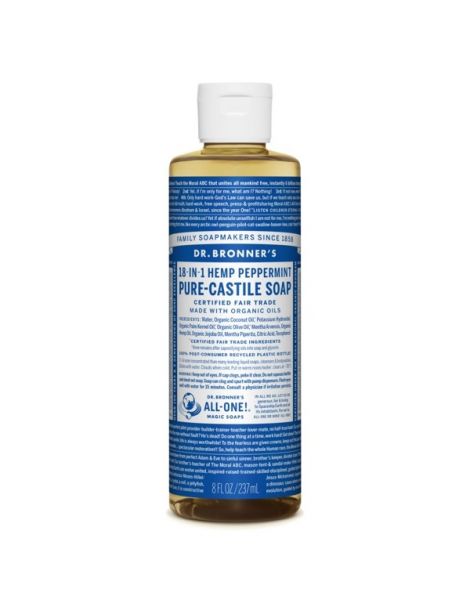 Jabón de Castilla Líquido de Menta Dr. Bronner´s - 236 ml.