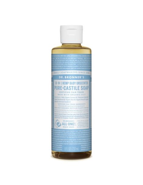 Jabón de Castilla Líquido Bebés-Neutro Dr. Bronner´s - 236 ml.