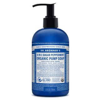 Jabón Líquido de Azúcar Shikakai de Menta Dr. Bronner´s - 355 ml.