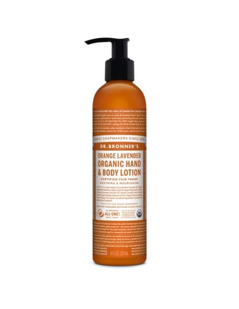 Loción Corporal de Naranja y Lavanda Dr. Bronner´s - 237 ml.