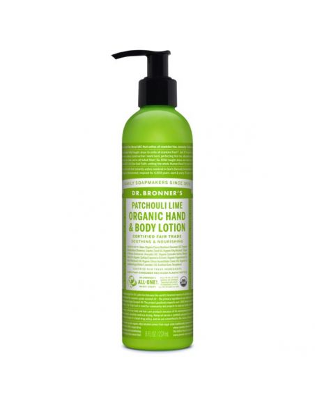 Loción Corporal de Pachuli y Lima Dr. Bronner´s - 237 ml.