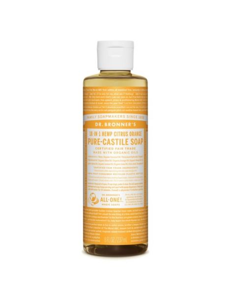 Jabón de Castilla Líquido Cítrico-Naranja Dr. Bronner´s - 236 ml.