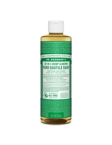 Jabón de Castilla Líquido de Almendras Dr. Bronner´s - 473 ml.