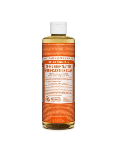 Jabón de Castilla Líquido de Árbol del Té Dr. Bronner´s - 473 ml.