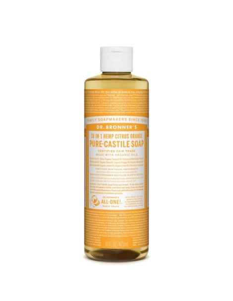 Jabón de Castilla Líquido Cítrico-Naranja Dr. Bronner´s - 473 ml.