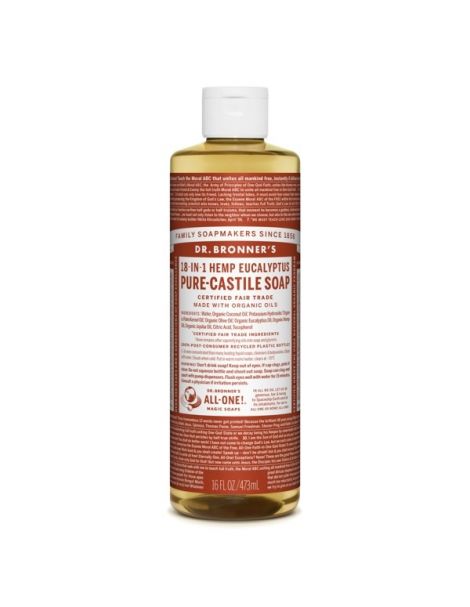 Jabón de Castilla Líquido de Eucalipto Dr. Bronner´s - 473 ml.