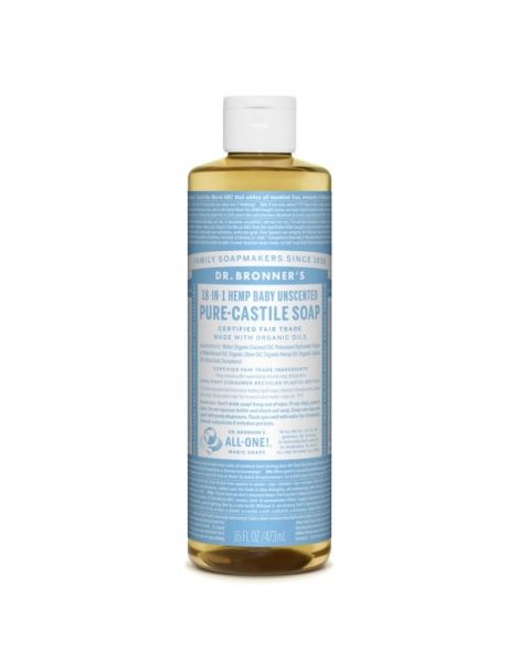 Jabón de Castilla Líquido Bebés-Neutro Dr. Bronner´s - 473 ml.