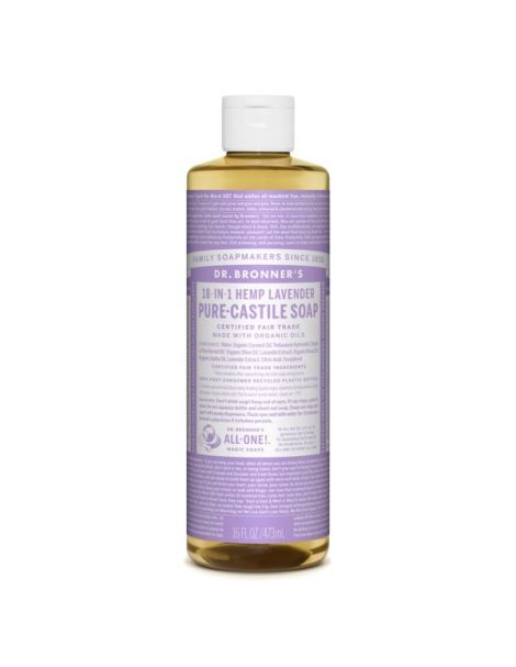 Jabón de Castilla Líquido de Lavanda Dr. Bronner´s - 473 ml.