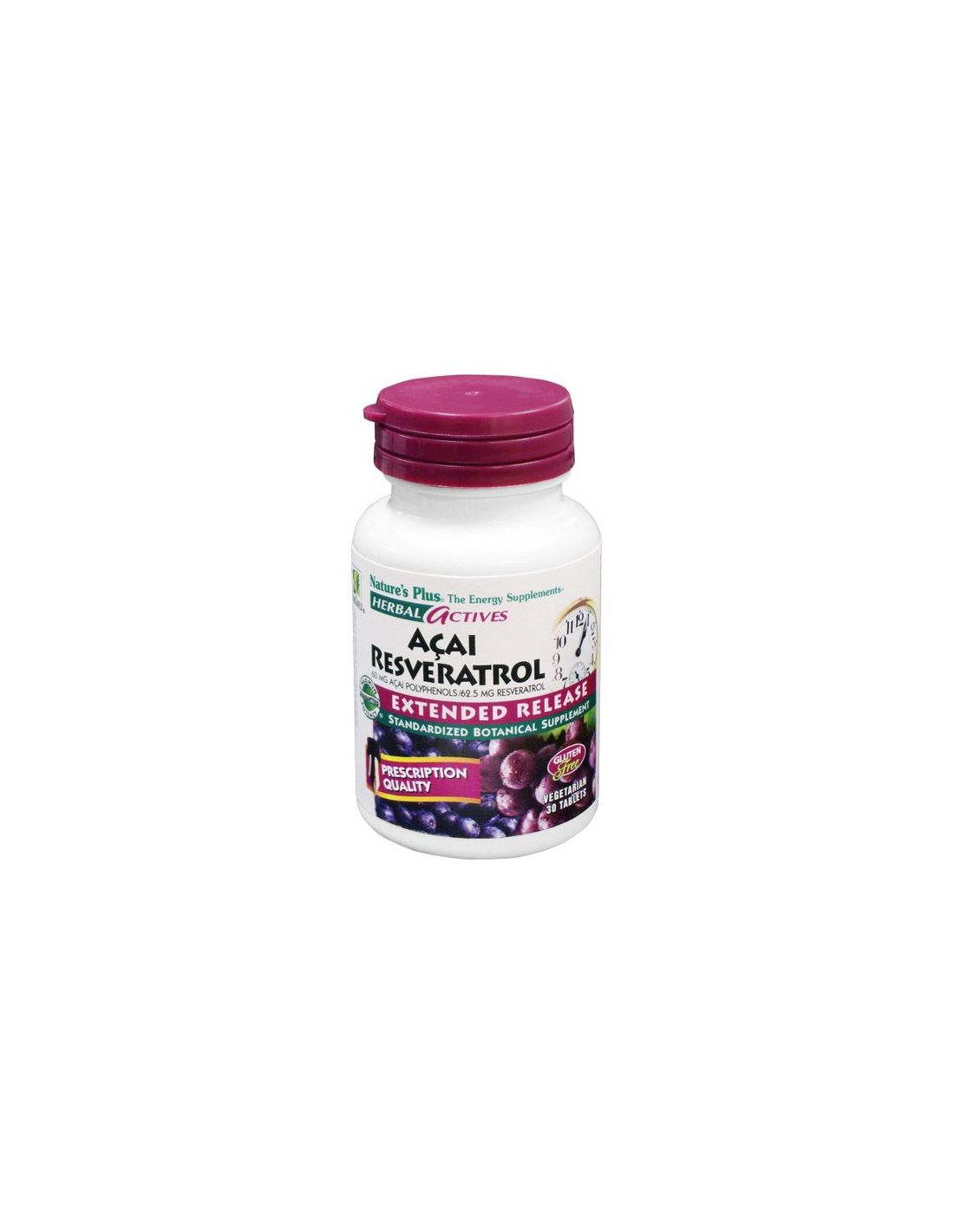 AçaiResveratrol Nature's Plus 30 comprimidos