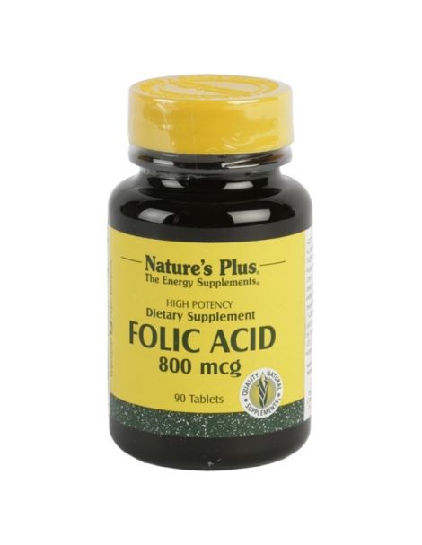 Ácido Fólico Nature's Plus - 90 comprimidos 