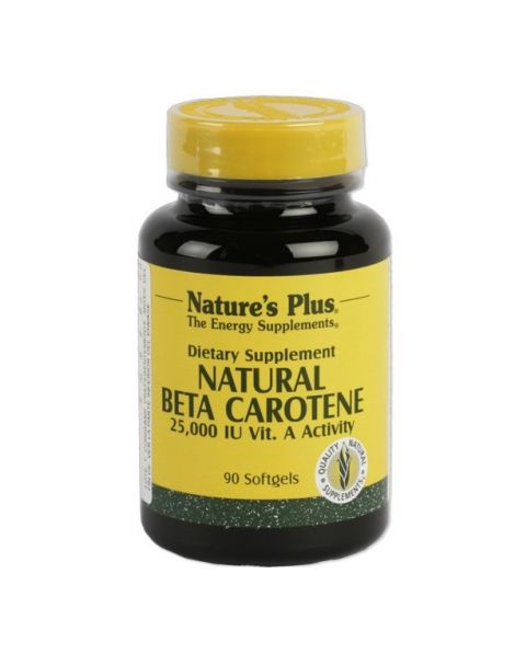 Natural Beta Carotene Nature's Plus - 90 perlas