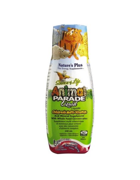 Liquilicious Animal Parade Líquido Multivitamínico Nature's Plus - 240 ml.