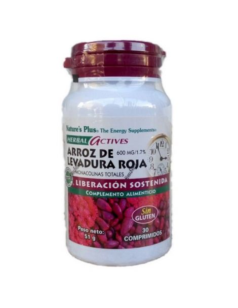 Arroz de Levadura Roja (Red Yeast Rice) Nature's Plus - 30 comprimidos