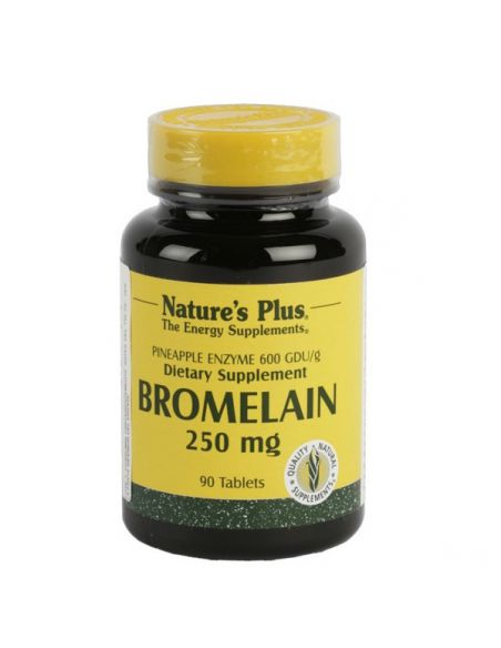 Bromelaína 250 mg. Nature's Plus - 90 comprimidos