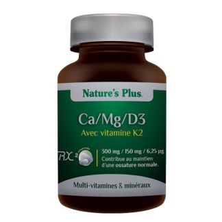 Ca/Mg/D3 + K2 Nature's Plus - 30 comprimidos