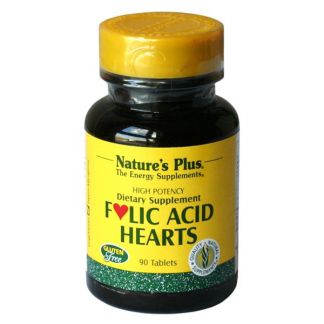 Folic Acid Hearts Nature's Plus - 90 comprimidos