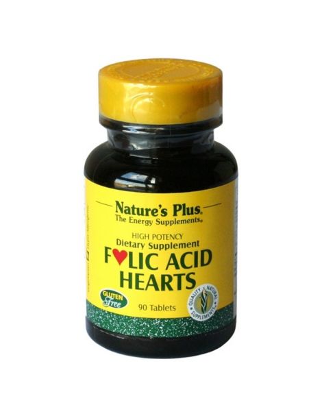 Folic Acid Hearts Nature's Plus - 90 comprimidos