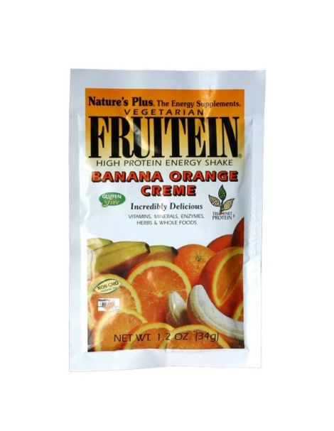 Fruitein Plátano & Naranja Nature's Plus - 34 gramos Fruitein Plátano & Naranja Nature's Plus - 34 gramos