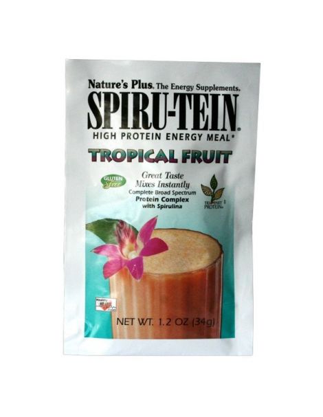 Spiru-Tein Frutas Tropicales Nature's Plus - 34 gramos Spiru-Tein Frutas Tropicales Nature's Plus - 34 gramos