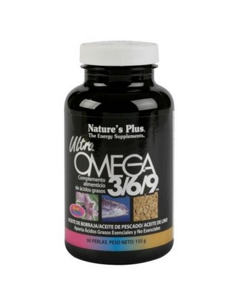 Ultra Omega 3/6/9  Nature's Plus - 90 perlas