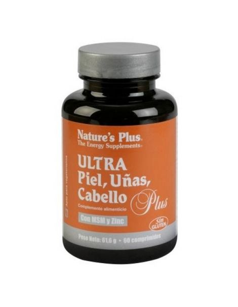 Ultra Piel, Uñas, Cabello Plus Nature's Plus - 60 comprimidos