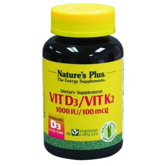 Vitamina D3 / Vitamina K2 Nature's Plus - 90 cápsulas
