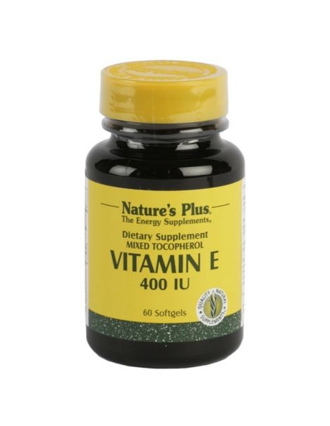 Vitamina E 400 UI Nature's Plus - 60 perlas