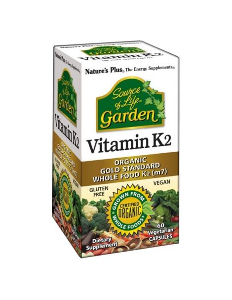 Vitamina K2 Garden Nature's Plus - 60 cápsulas