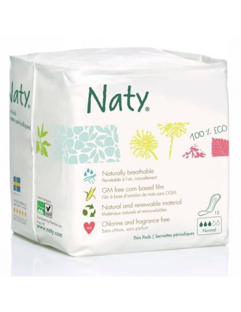 Compresa Normal Naty - 15 unidades