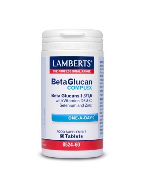 Complejo de Beta-Glucanos Lamberts - 60 tabletas