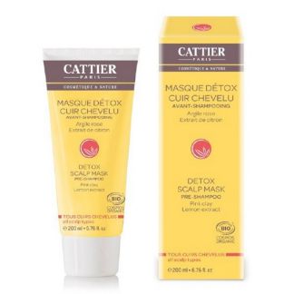 Mascarilla Detox Cuero Cabelludo Prechampú Cattier - 200 ml.