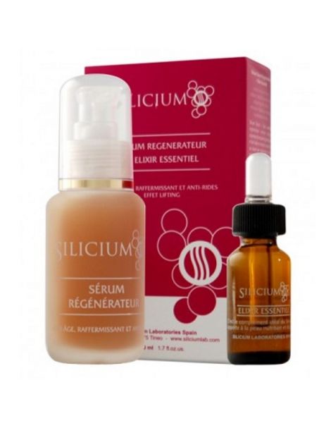 Silicium Serum Regenerador + Elixir Esencial Silicium España - 50 + 15 ml.