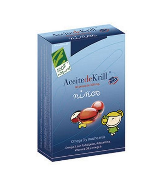 Aceite de Krill NKO Niños Cien por Cien Natural - 60 cápsulas