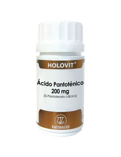 Holovit Ácido Pantoténico (D-Pantotenato Cálcico) Equisalud - 50 cápsulas