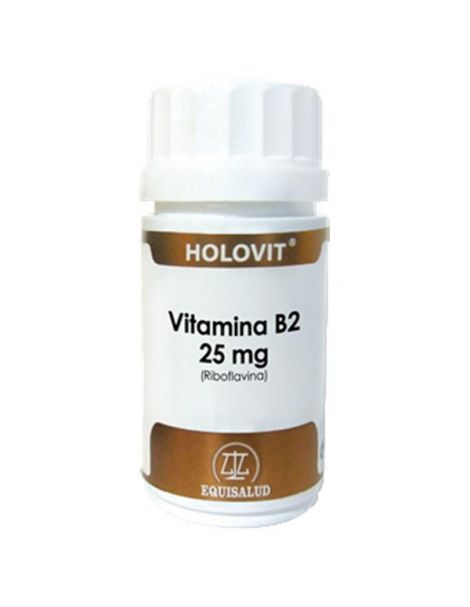 Holovit Vitamina B2 (Riboflavina) Equisalud - 50 cápsulas