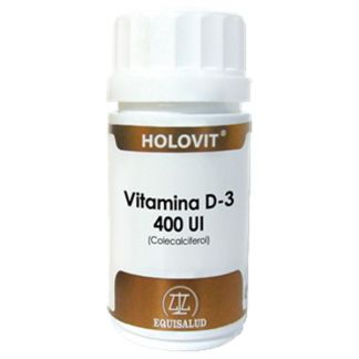 Holovit Vitamina D3 400 UI (Colecalciferol) Equisalud - 180 cápsulas