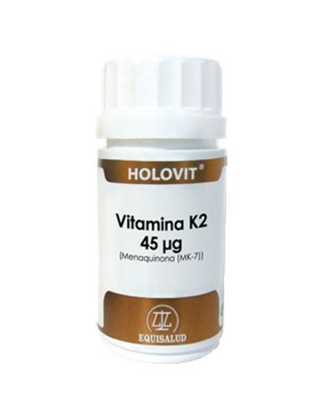 Holovit Vitamina K2 (Menaquinona MK-7) Equisalud - 50 cápsulas