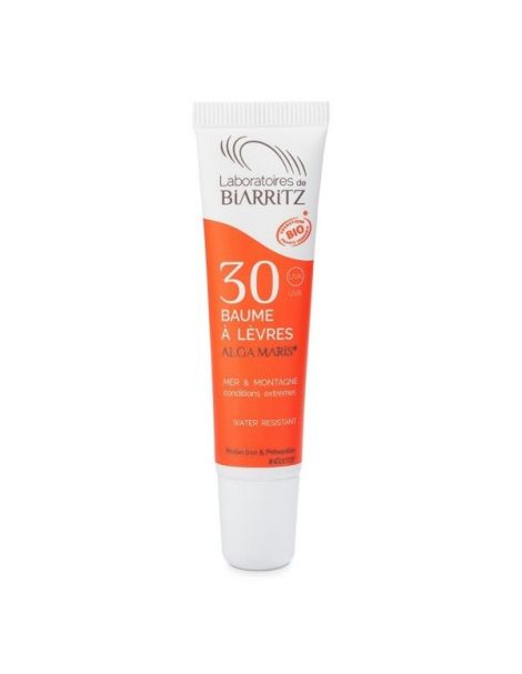 Bálsamo Labial Protector Solar SPF 30 Alga Maris Biarritz - 15 ml.